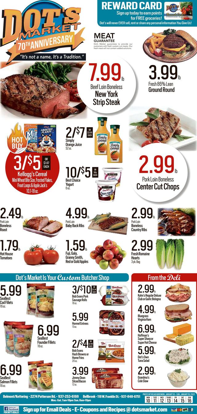 Dot's Market Ad from 01/10/2022