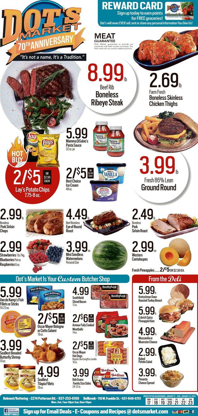 Dot's Market Ad from 01/17/2022