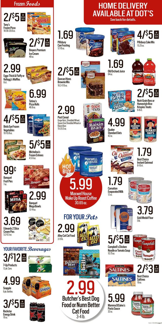 Dot's Market Ad from 01/24/2022