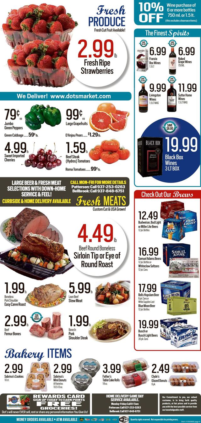 Dot's Market Ad from 01/24/2022