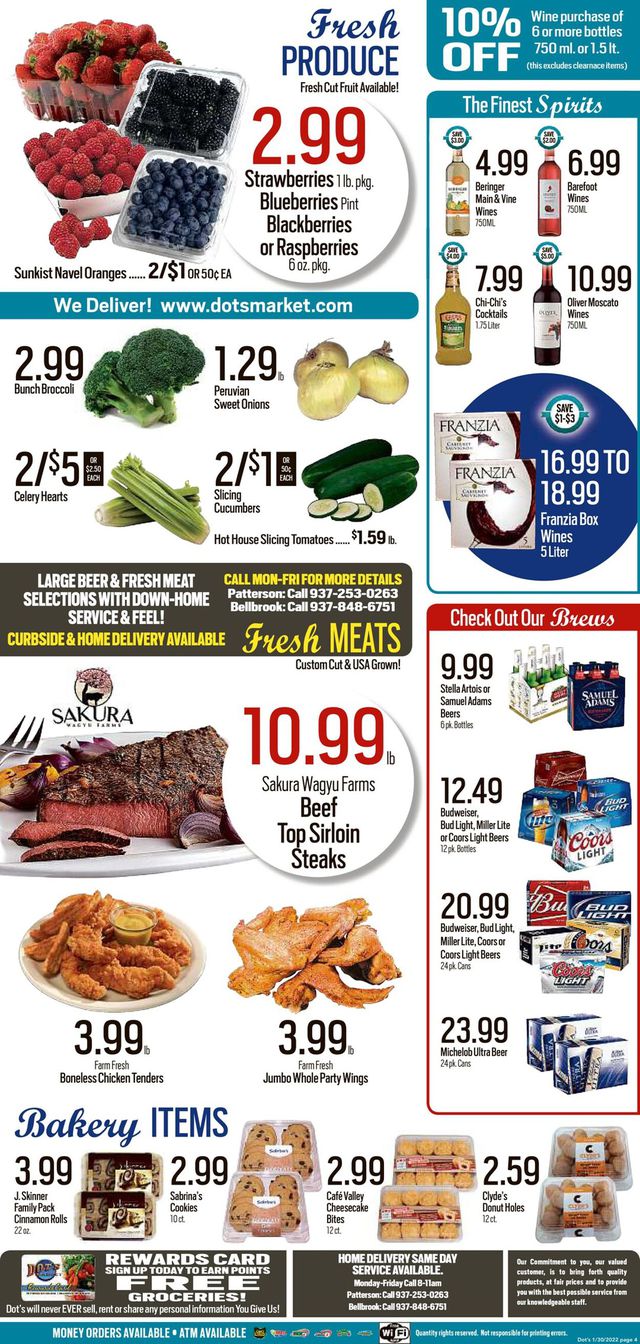 Dot's Market Ad from 01/31/2022