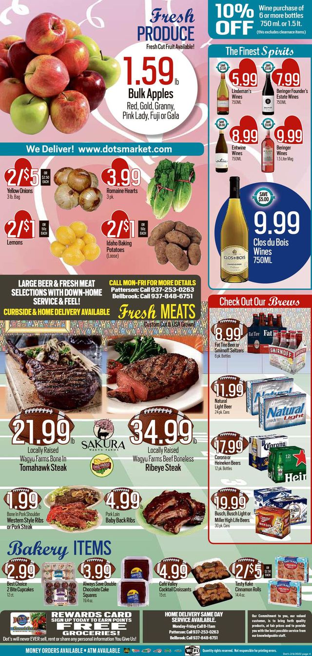 Dot's Market Ad from 02/07/2022
