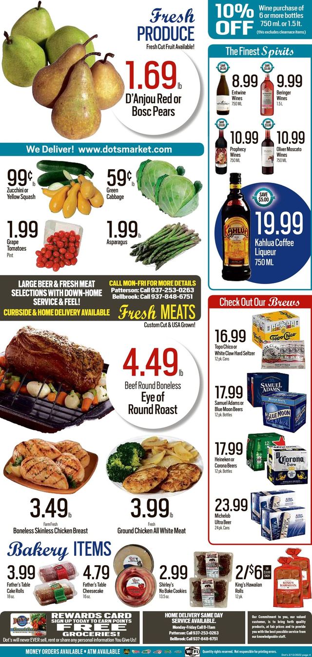 Dot's Market Ad from 02/14/2022