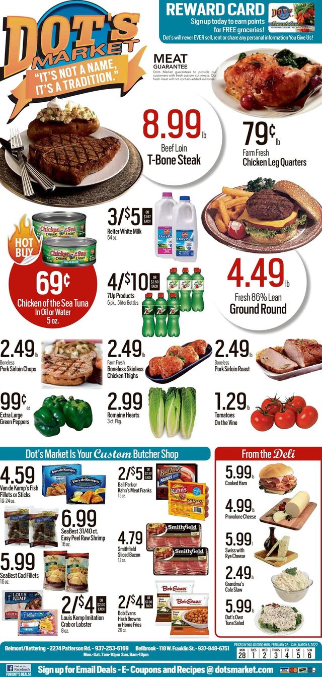 Dot's Market Ad from 02/28/2022