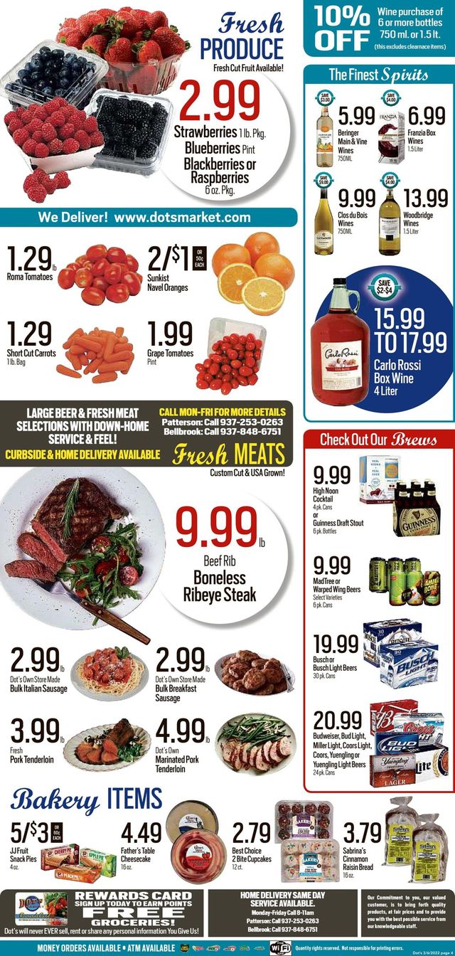 Dot's Market Ad from 03/07/2022