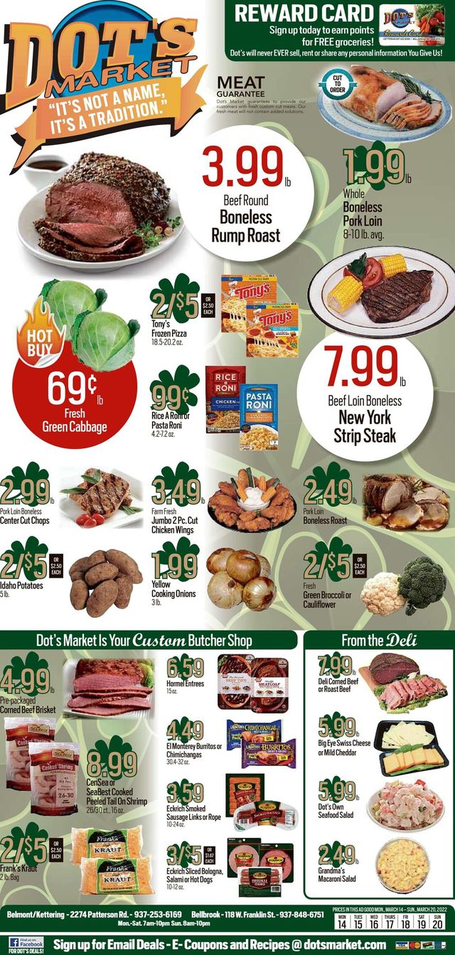Dot's Market Ad from 03/14/2022