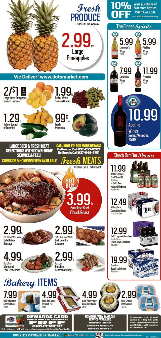 Dot's Market Ad from 04/04/2022