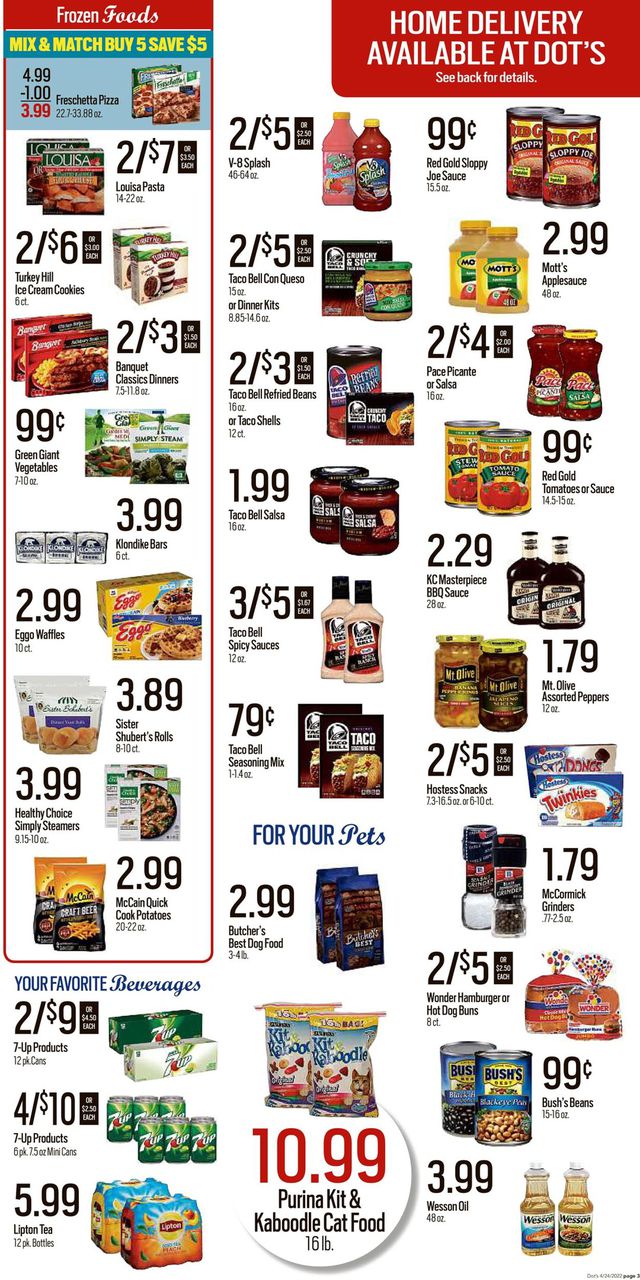Dot's Market Ad from 04/25/2022