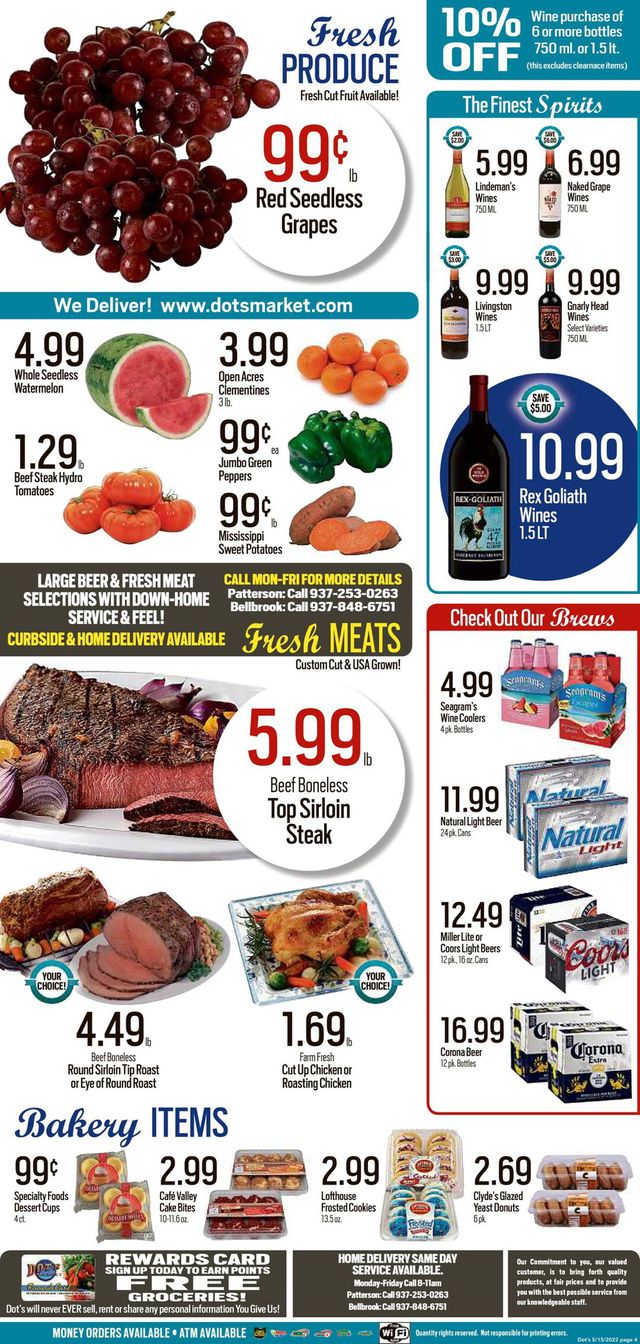 Dot's Market Ad from 05/16/2022