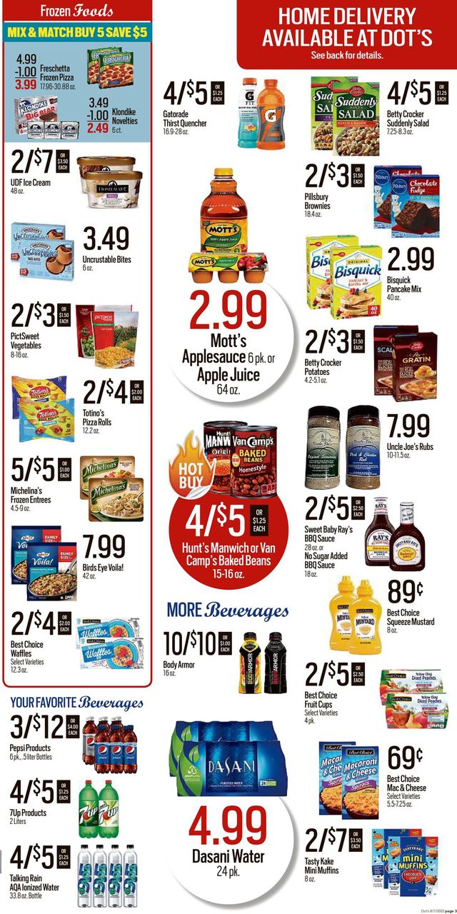 Dot's Market Ad from 08/08/2022