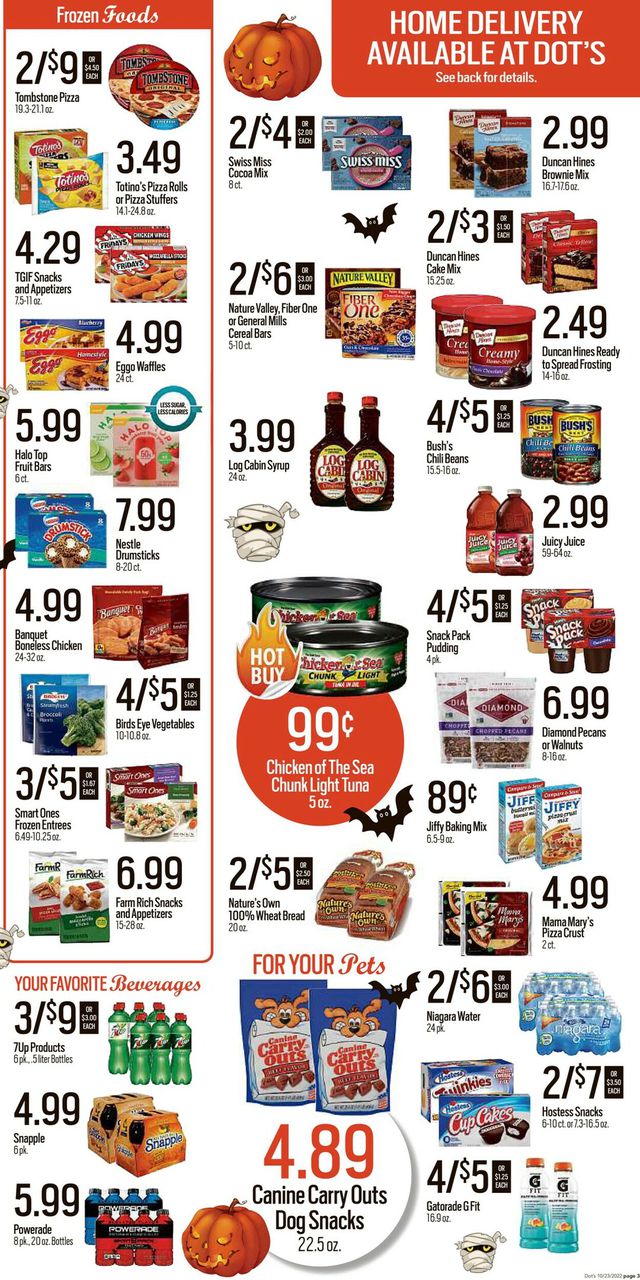 Dot's Market Ad from 10/24/2022