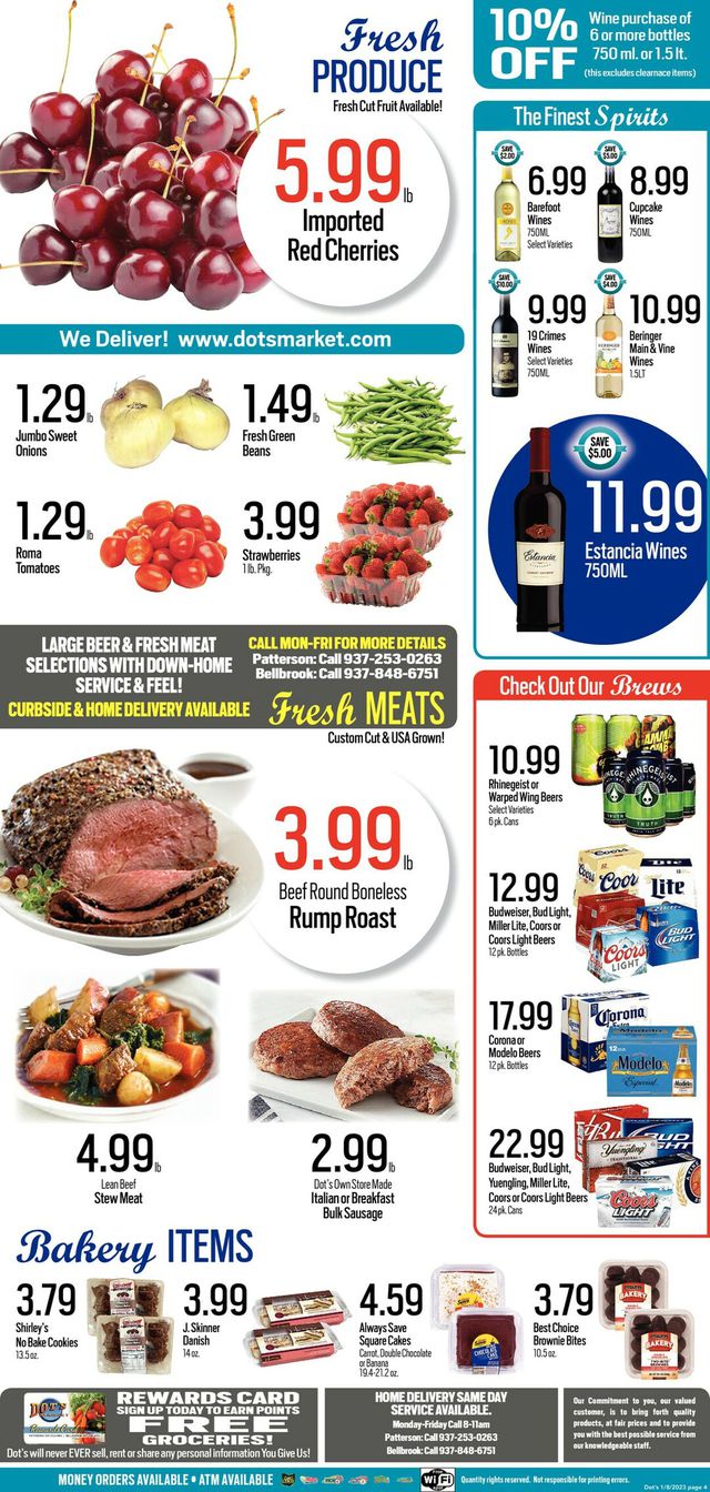 Dot's Market Ad from 01/09/2023