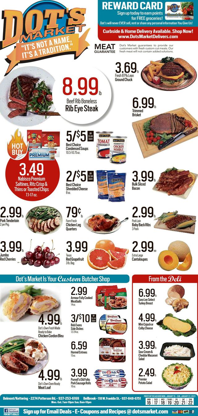 Dot's Market Ad from 01/16/2023