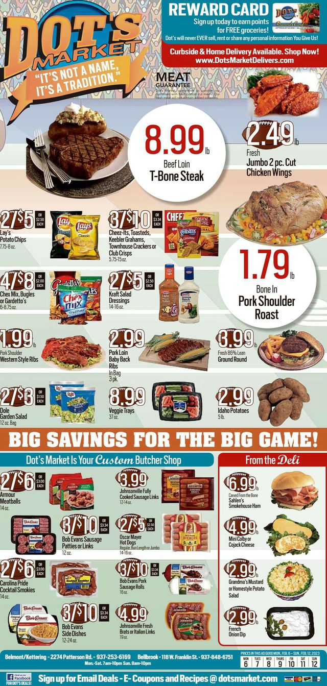 Dot's Market Ad from 02/06/2023