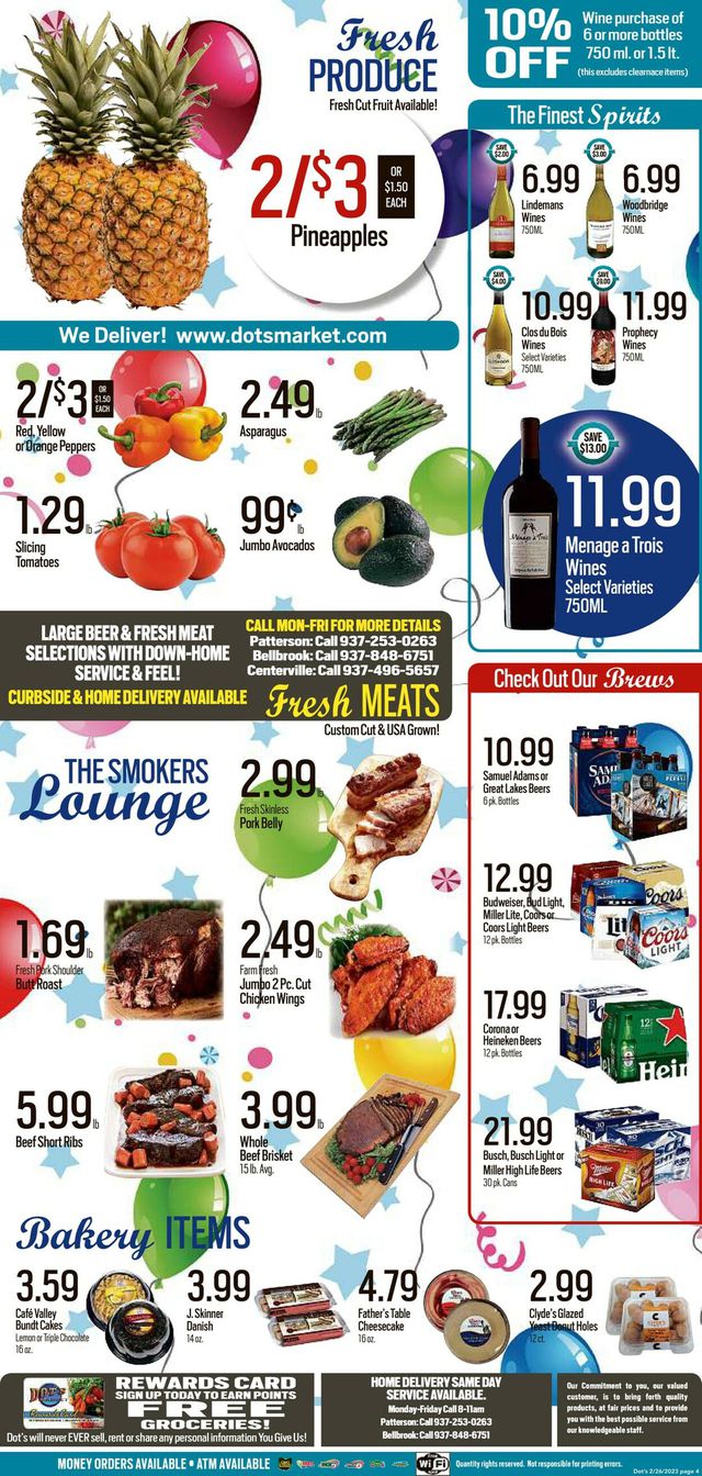 Dot's Market Ad from 02/27/2023