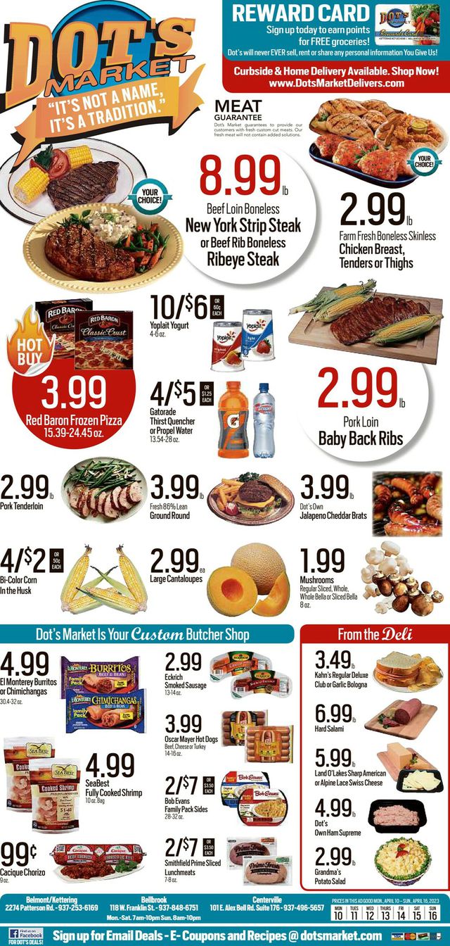 Dot's Market Ad from 04/10/2023