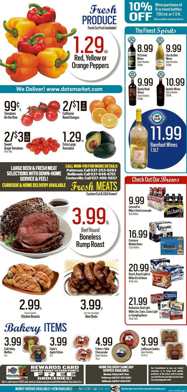 Dot's Market Ad from 04/17/2023