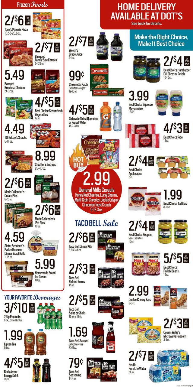 Dot's Market Ad from 04/24/2023