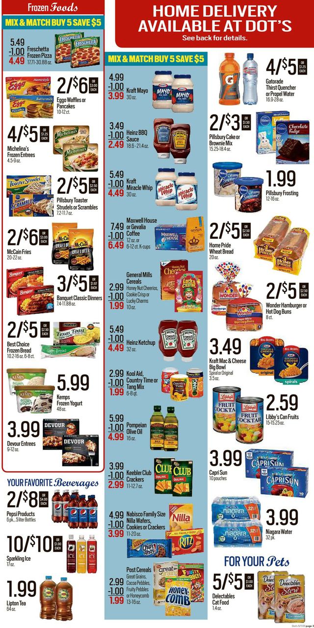 Dot's Market Ad from 05/08/2023