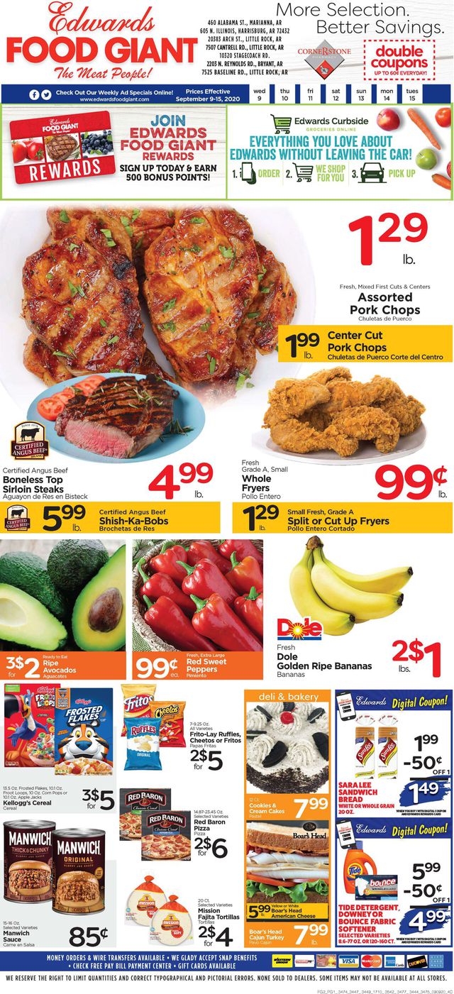 Edwards Food Giant Ad from 09/09/2020