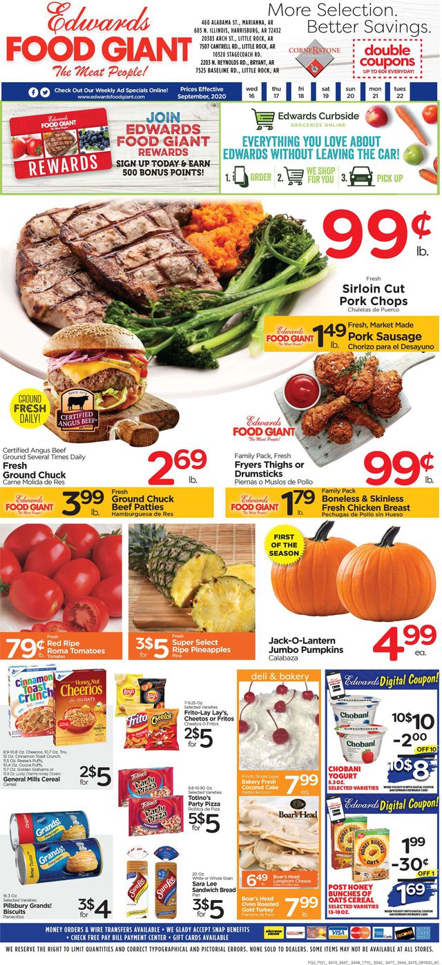 Edwards Food Giant Ad from 09/16/2020