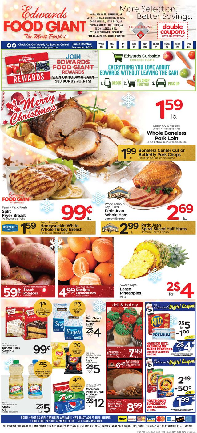 Edwards Food Giant Ad from 12/16/2020