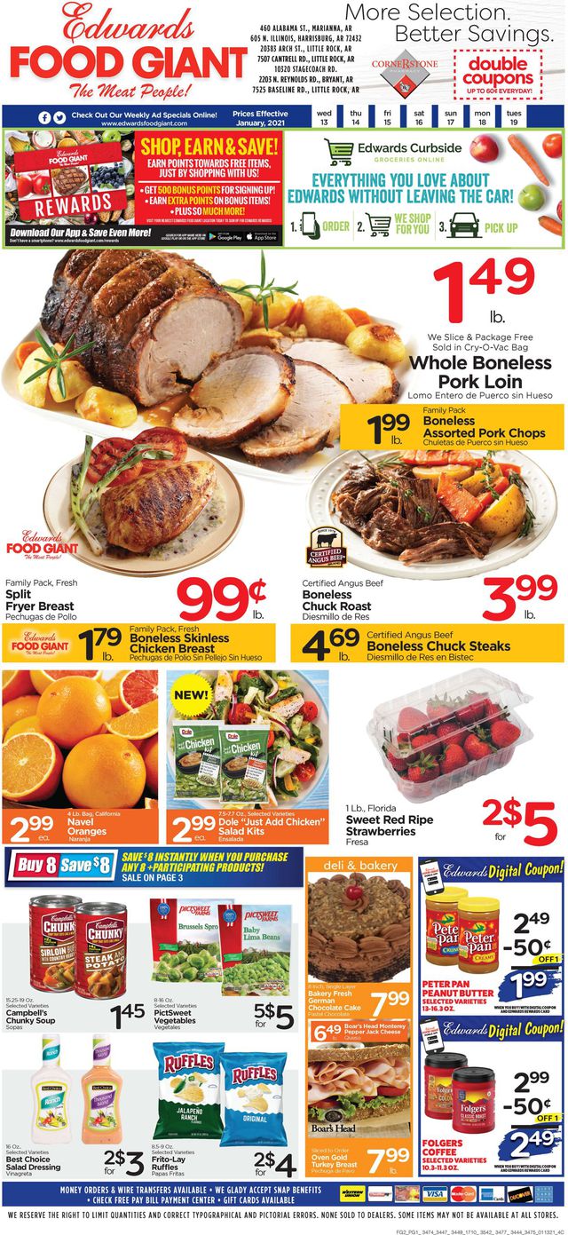 Edwards Food Giant Ad from 01/13/2021