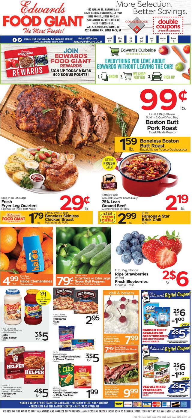 Edwards Food Giant Ad from 01/27/2021
