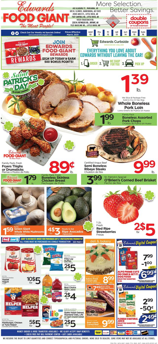 Edwards Food Giant Ad from 03/10/2021