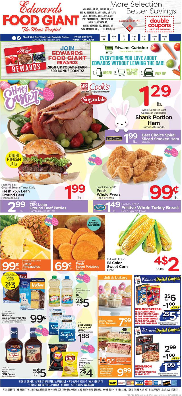 Edwards Food Giant Ad from 03/31/2021