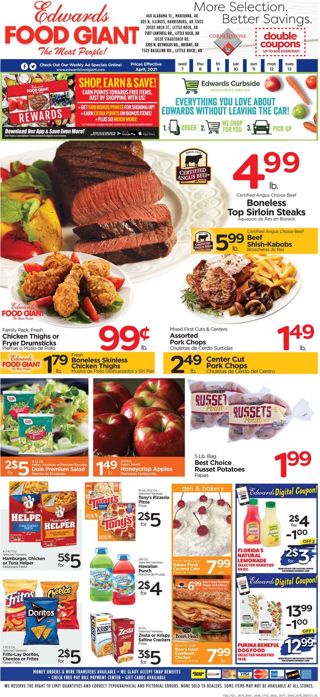 Edwards Food Giant Ad from 04/07/2021