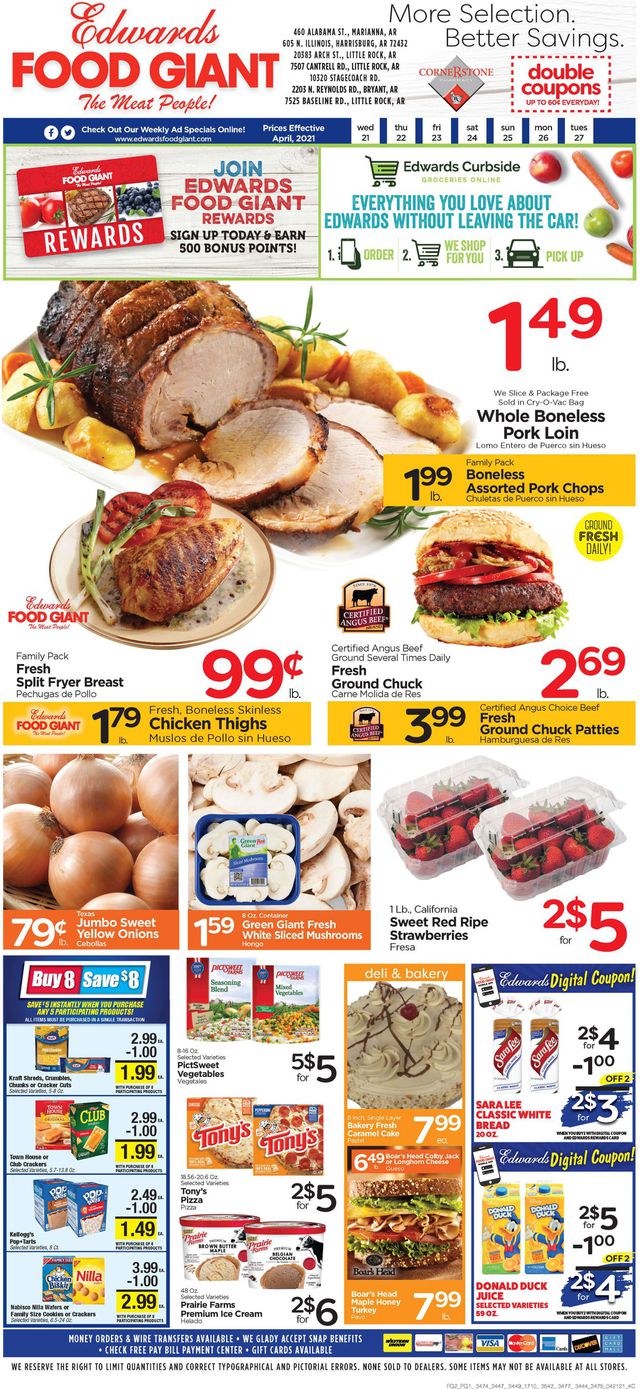 Edwards Food Giant Ad from 04/21/2021
