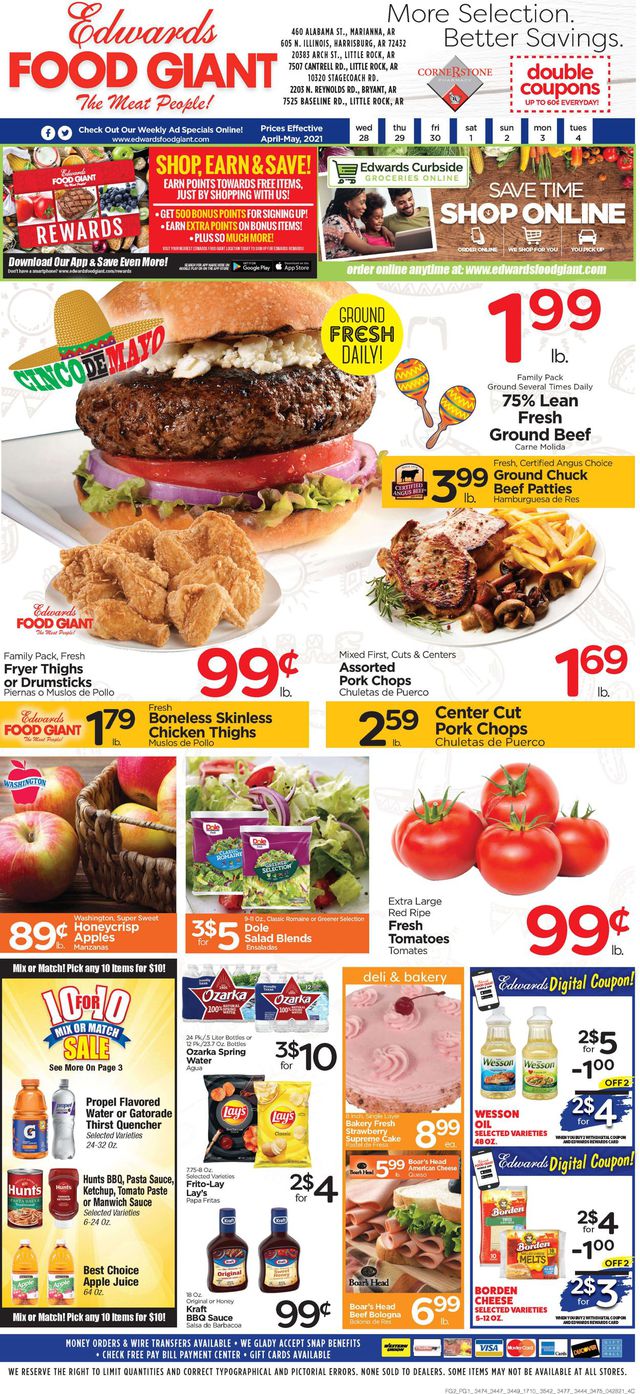 Edwards Food Giant Ad from 04/28/2021