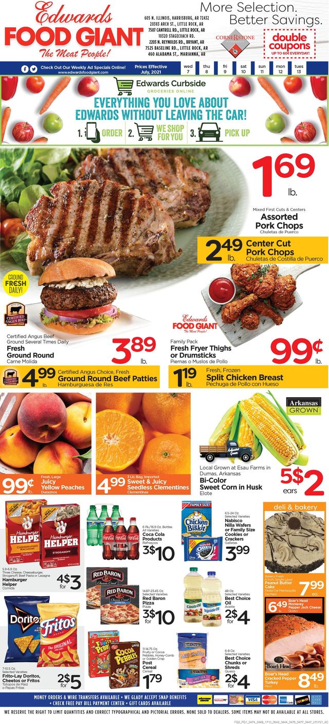 Edwards Food Giant Ad from 07/07/2021