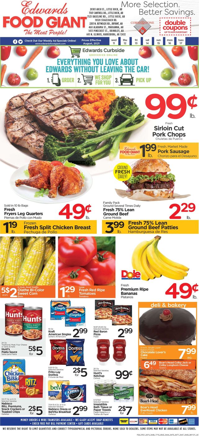 Edwards Food Giant Ad from 08/11/2021