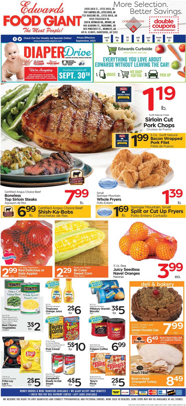 Edwards Food Giant Ad from 09/15/2021