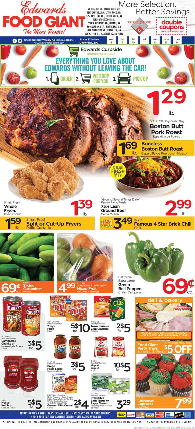 Edwards Food Giant Ad from 12/08/2021