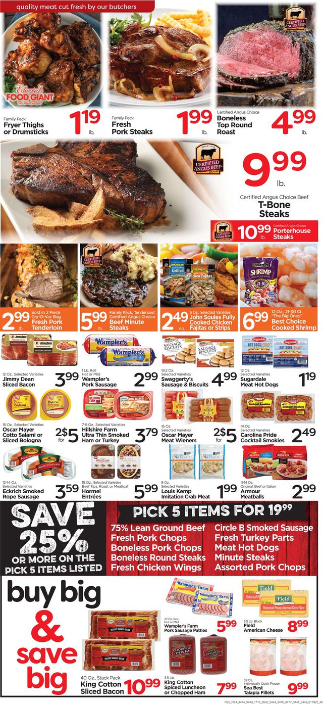 Edwards Food Giant Ad from 01/19/2022