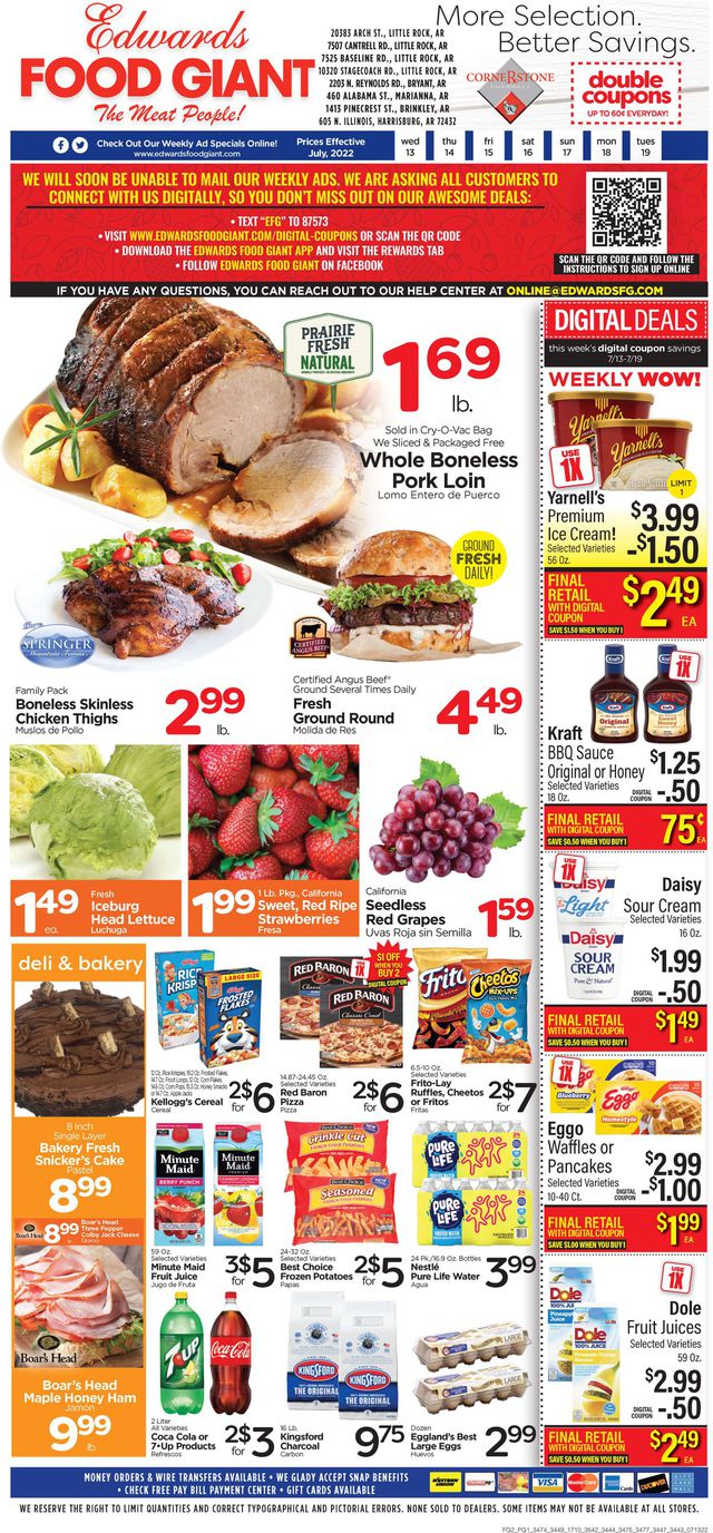 Edwards Food Giant Ad from 07/13/2022