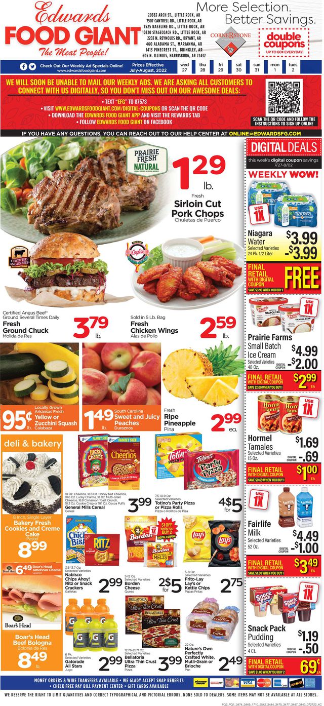 Edwards Food Giant Ad from 07/27/2022