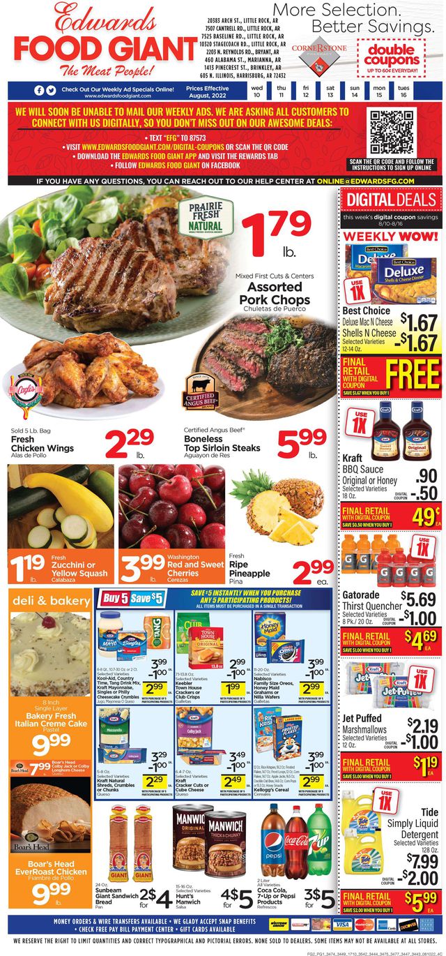 Edwards Food Giant Ad from 08/10/2022