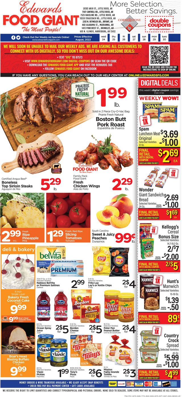 Edwards Food Giant Ad from 08/24/2022