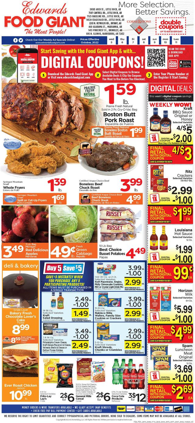 Edwards Food Giant Ad from 10/05/2022