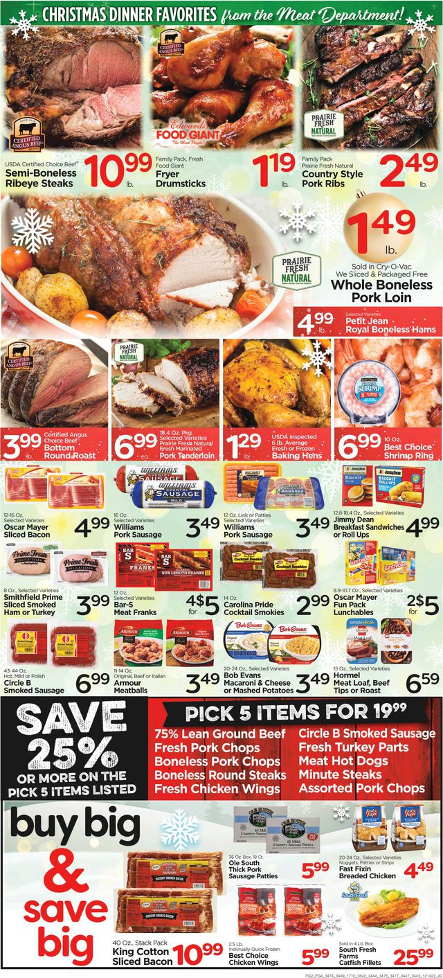 Edwards Food Giant Ad from 12/14/2022