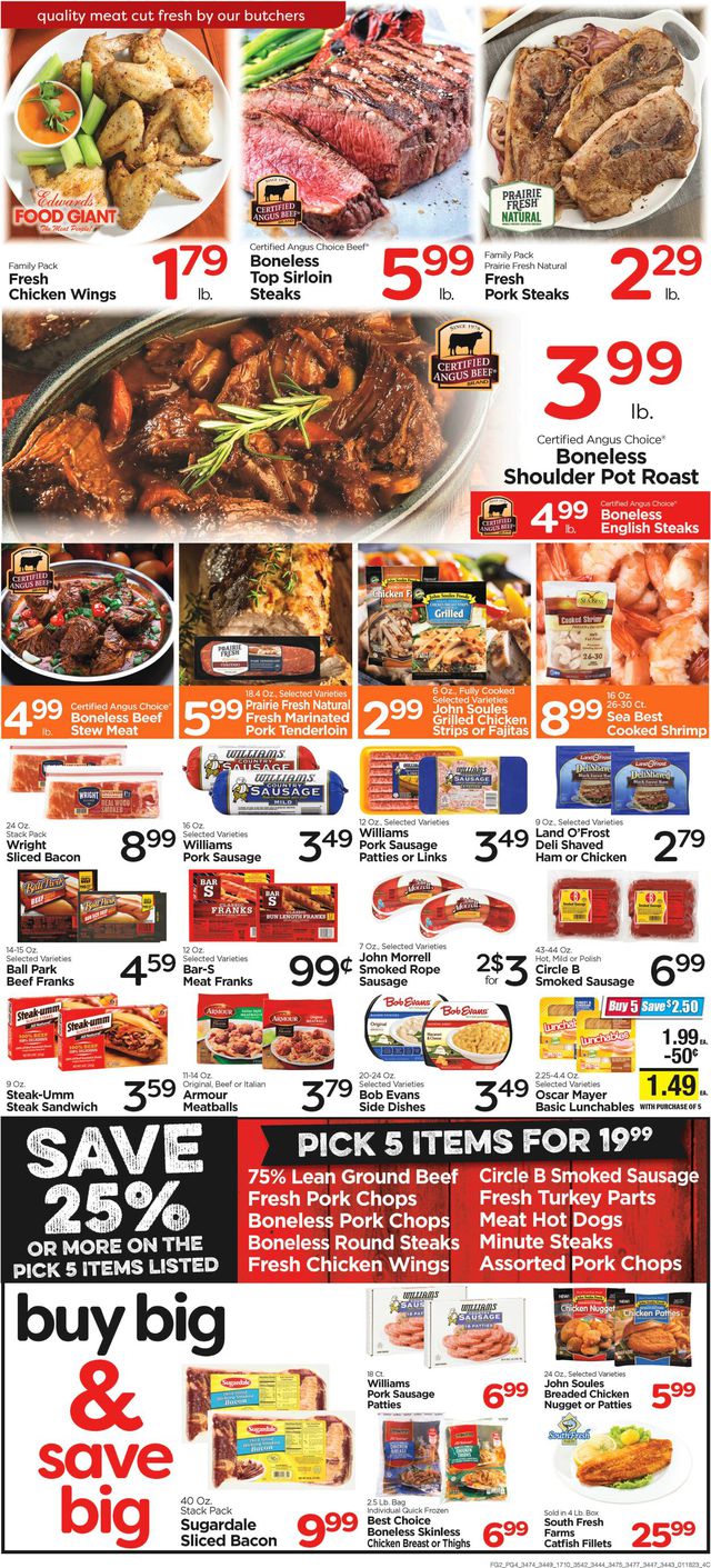 Edwards Food Giant Ad from 01/18/2023
