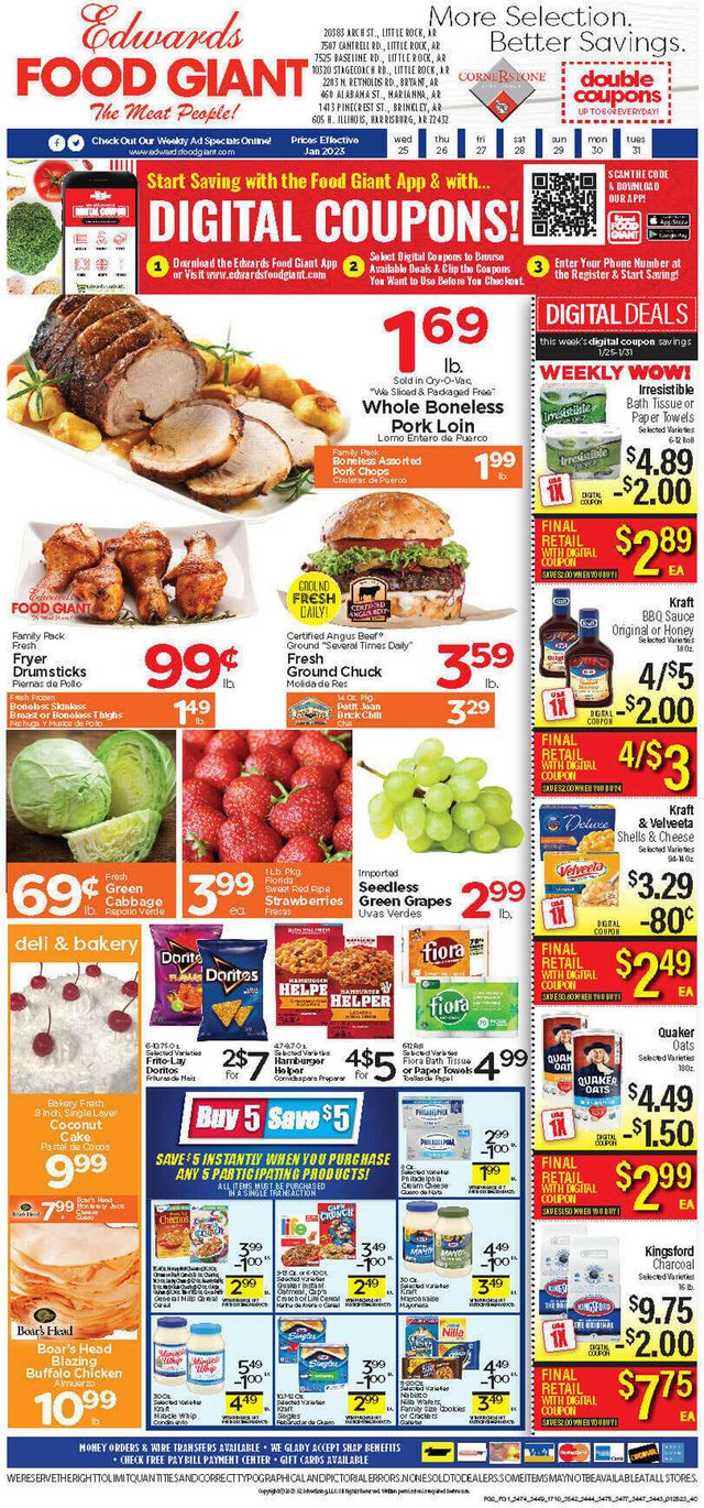 Edwards Food Giant Ad from 01/25/2023