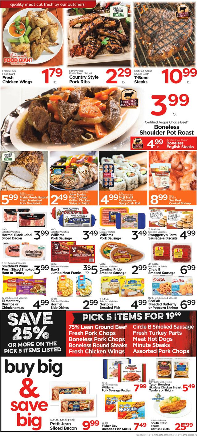 Edwards Food Giant Ad from 02/22/2023