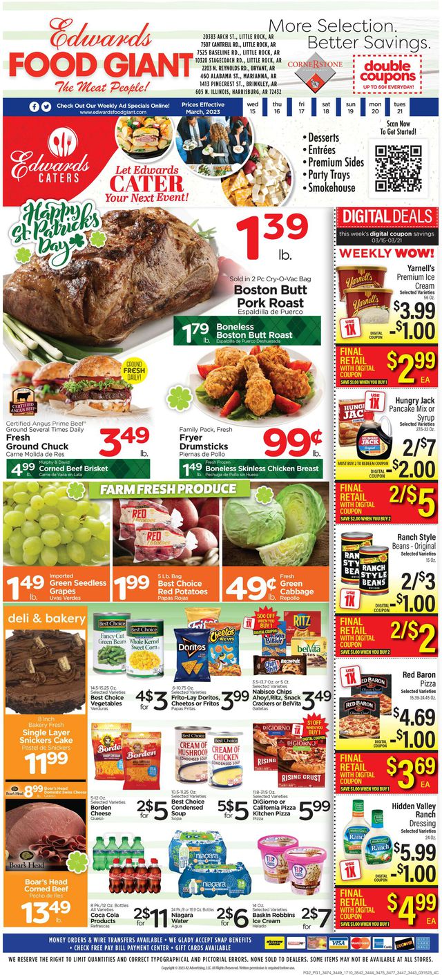 Edwards Food Giant Ad from 03/15/2023