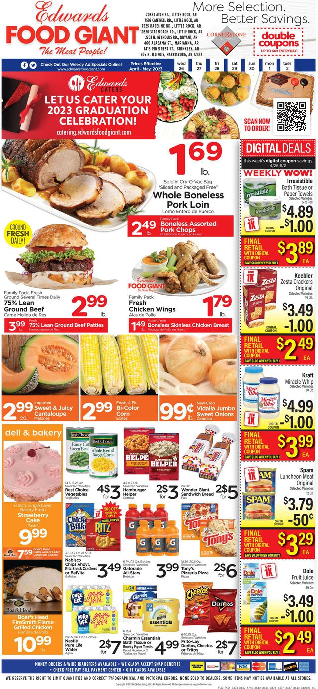 Edwards Food Giant Ad from 04/26/2023