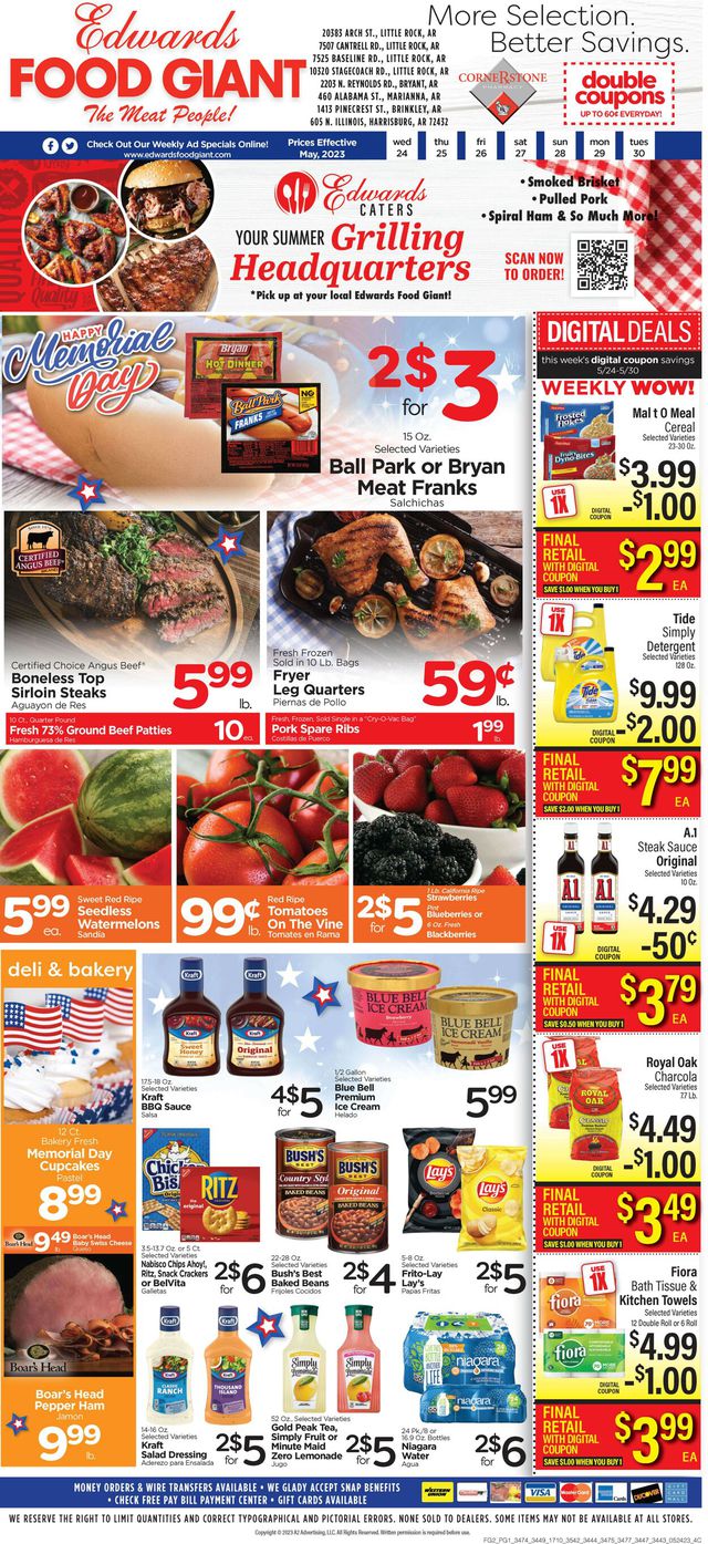 Edwards Food Giant Ad from 05/24/2023